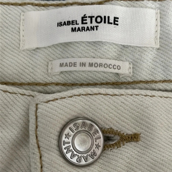 Isabel Marant Etoile Lea Patchwork Cotton Ankle Skinny Jeans - Size 24-25 (US) - Picture 6 of 11